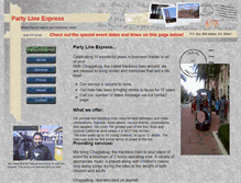 Tablet Screenshot of partylinexpress.com